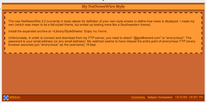 NetNewsWire Style Screenshot